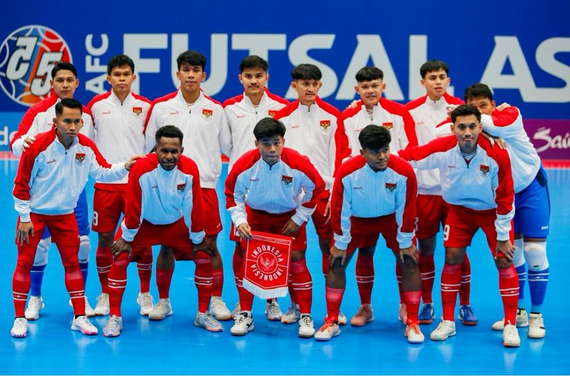 Timnas Futsal Indonesia saat melawan Kirgistan di Piala Asia Futsal