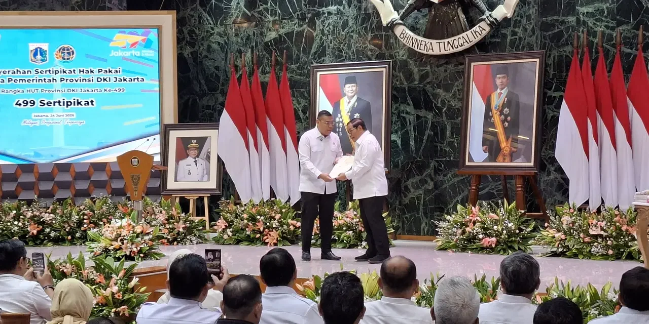 Pemprov DKI Terima 499 Sertifikat Aset Bernilai Rp22,2 Triliun