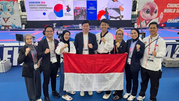 Rizal-Kinara Bawa Indonesia Raih Perak di Kejuaraan Dunia Taekwondo Poomsae 2026